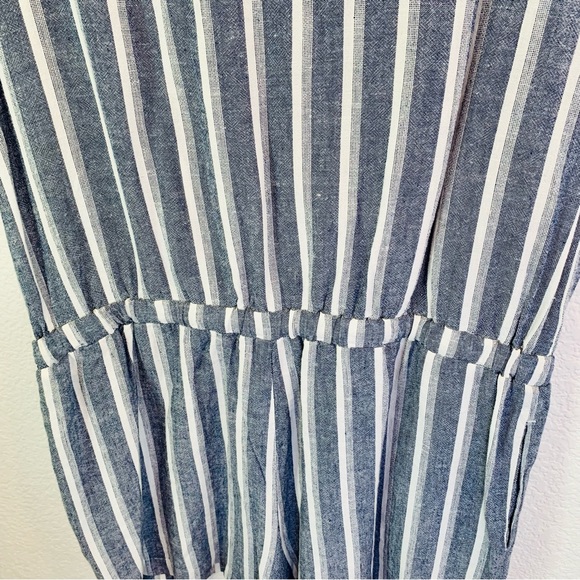 Cloth & Stone Shorts Romper Linen Blend Size Large - Picture 4 of 9